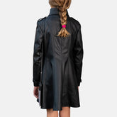 Moonlet Girls Leather Trench Coat Steampunk Jacket